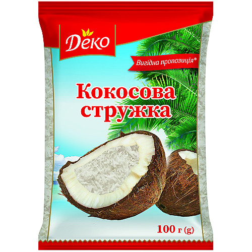 Кокосовая стружка Деко белая 100 г