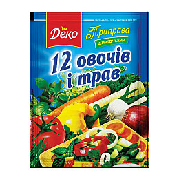 Приправа кусочками Деко 12 овощей и трав 200 г