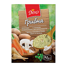 Вкусовая приправа Деко Грибная 70 г