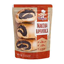 Наполнитель харчовий Макова начинка Добрик 140 г