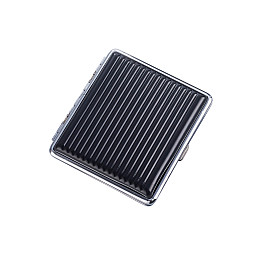 Пластиковый портсигар Champ High Stripe на 20 стандартных сигарет Черный (40519062BL)