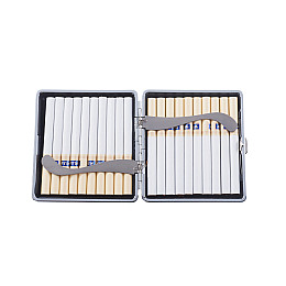 Пластиковый портсигар Champ High Stripe на 20 стандартных сигарет Черный (40519062BL)