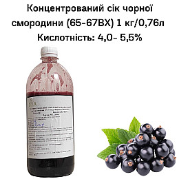 Концентрированный сок Eva Черная смородина 1 кг/0,76 л