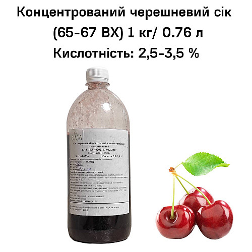Концентрированный сок Eva Черешня 1 кг/0,76 л