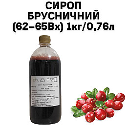 Сироп Eva Брусничный 1 кг/0.76 л