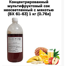 Концентрированный сок Eva Мультифруктовый 1 кг/0.76 л