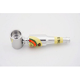 Трубка курильна алюмінієва Changfeng HL-241 Пляшка пива Silver (15649-hbr)