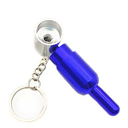 Трубка курительная металлическая Пилюля Changfeng HL-195 Silver Blue (15654-hbr)
