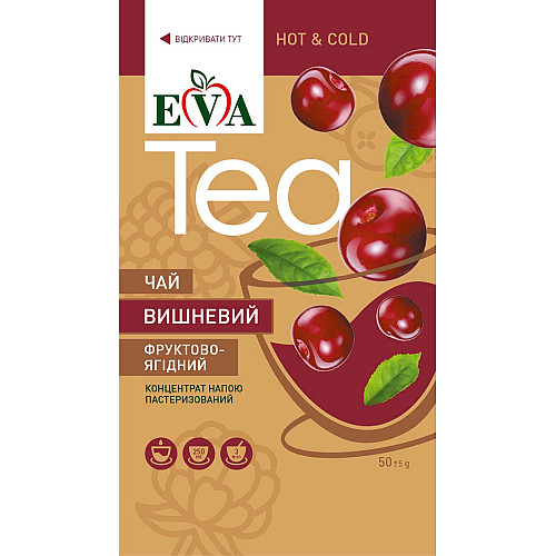 Джем Чай Eva Фруктово-Ягодный Вишневый 12 штук