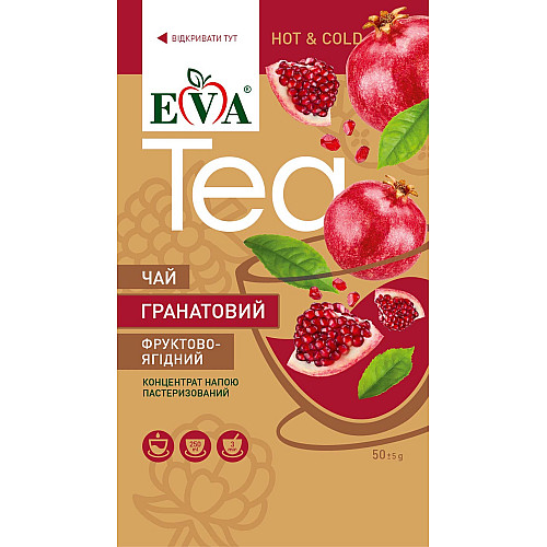 Джем Чай Eva Фруктово-Ягодный Гранатовый 12 шт