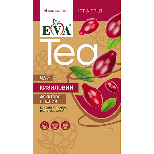Джем Чай Eva Фруктово-Ягодный Кизиловый 12 шт
