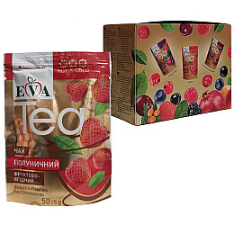 Джем чай Eva Фруктово-Ягодный Клубника 12 шт