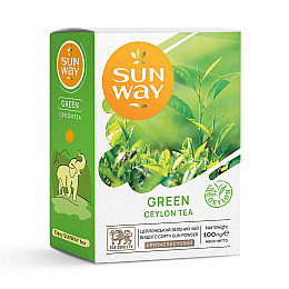 Чай зеленый рассыпной "Green Сeylon Tea" Sun Way 100 г