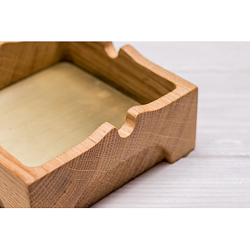Деревянная пепельница из дуба "Крепость" ecoWalnut