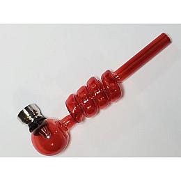 Трубка курильна скляна Changfeng D&K Спіраль DK-8569A Red (16512)