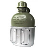Фляга армейская с подстаканником и чехлом Mil-Tec 0,946 л Оливковый (14506001)