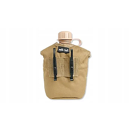 Фляга с подстаканником в чехле Mil-Tec 0,9463 л Койот 14506005