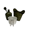 Фляга с чашкой и чехлом Solve NATO 1 л Оливковый KT6104001