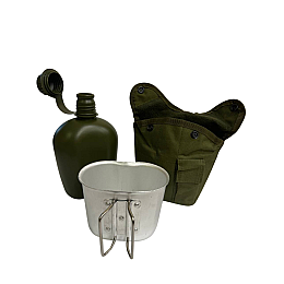 Фляга с чашкой и чехлом Solve NATO 1 л Оливковый KT6104001
