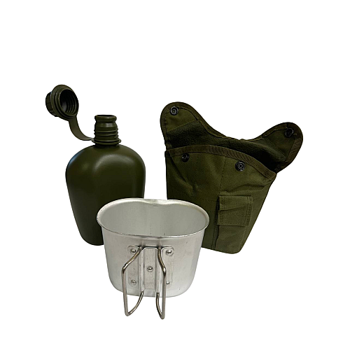 Фляга с чашкой и чехлом Solve NATO 1 л Оливковый KT6104001