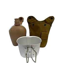 Фляга с чашкой и чехлом Solve NATO 1 л Койот KT6104005