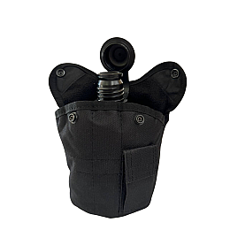 Фляга тактическая с чехлом Solve NATO 1 л Black KT6003902
