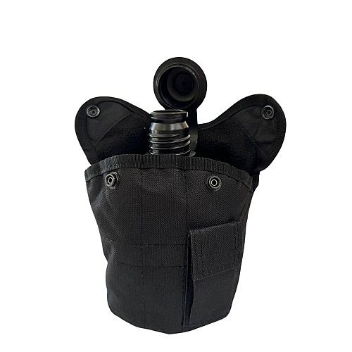Фляга тактическая с чехлом Solve NATO 1 л Black KT6003902