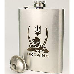 Фляга з гравіюванням з лійкою Кукумбер Козак 230 мл (8-1252)