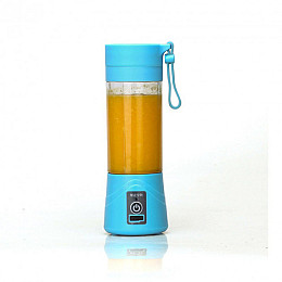 Портативний акумуляторний фітнес-блендер SUNROZ Smoothie Maker Pro для приготування смузі з зарядкою від USB 380 мл 600mAh Синій (011ZR)