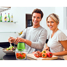 Электрический блендер-измельчитель Grant Multi-Functional Молния с двухъярусным лезвием 1,8 л Зелёный