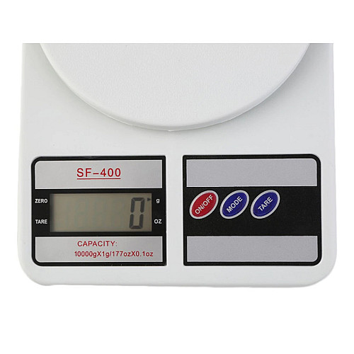 Электронные кухонные весы RIAS SF- 400 с LCD-дисплеем 10 кг White (3sm_523460064)
