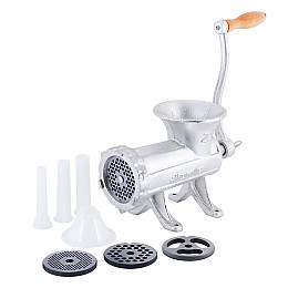 М'ясорубка ручна чавунна Kamille KM 6525 36 х 13 х 31 см Хром