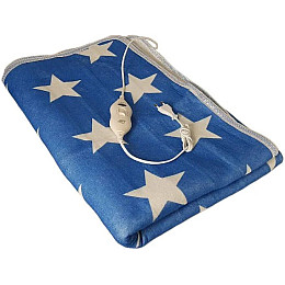 Простинь з електропідігрівом Electric Blanket 7421 150х160 см Синя з білим