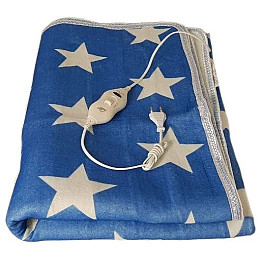 Простынь с электроподогревом Electric Blanket 7421 150х160 см Синяя с белым