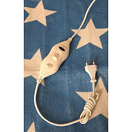 Простынь с электроподогревом Electric Blanket 7421 150х160 см Синяя с белым