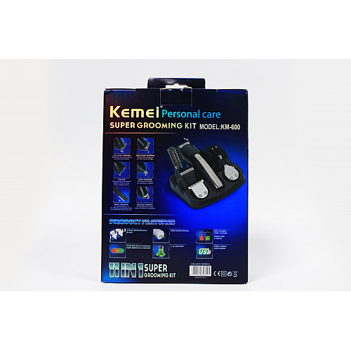 Набор Для Стрижки Волос Kemei Km-600 11 В 1 Машинка, Триммер, Стайлер