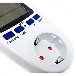 Енергометр ваттметр вольтметр амперметр розетка Intertek Cat 2 3680W