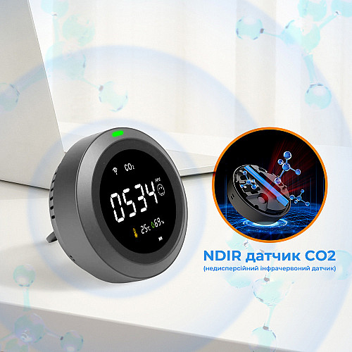 Термогигрометр с датчиком измерения CO2 с WiFi SBT group PTH-8 (PTH-8-12)
