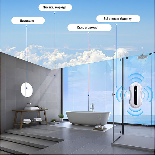 Робот для мойки окон с баком для воды Inspire IQ cleaner HCR-31 Blue