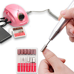 Аппарат фрезер SalonHome T-DM-212-pink для манікюру 35000 обертів Pink-212
