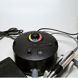 Аппарат фрезер SalonHome T-ZS-605-black для манікюру та педикюру круглий 35000 обертів Чорний