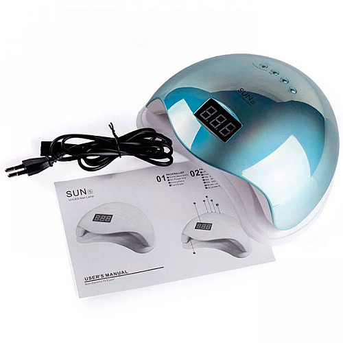 Лампа SUN T-SO32553 для сушки гель лака Sun5 48W Mirror Blue