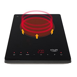 Індукційна плита настільна Adler AD 6513 2000W 365х45х290 мм Чорна