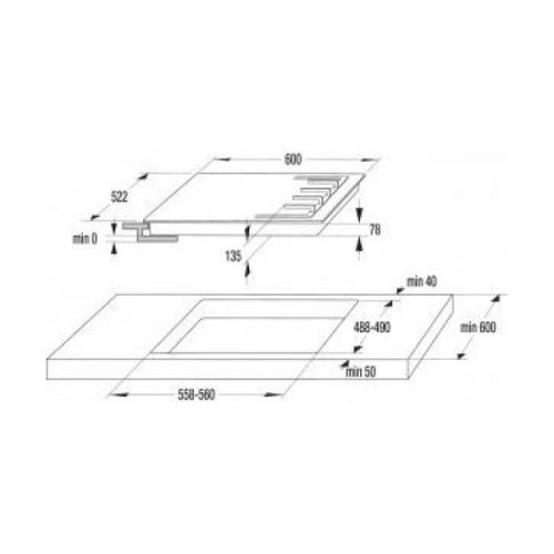 Варочна поверхня газова Gorenje GTW641KB