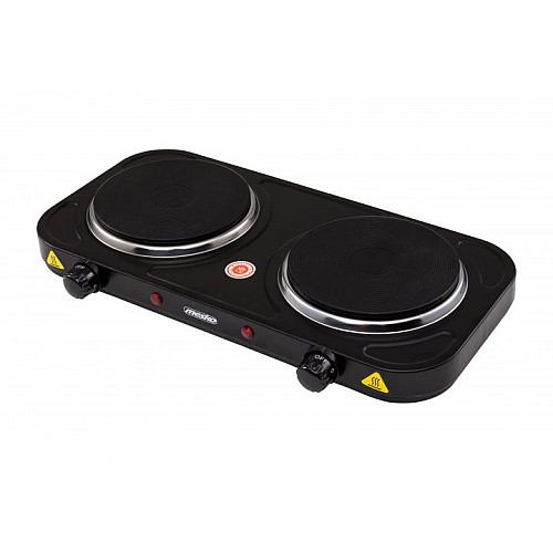 Настольная плита электрическая на 2 конфорки Mesko MS 6509 Black