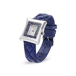 Женские часы Spark Cardo 3x3 см со Swarovski Синий Белый (ZCR30BB)