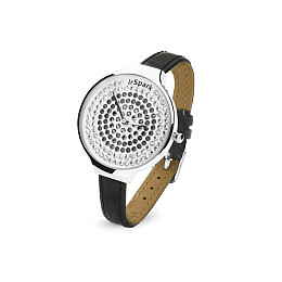 Жіночі годинники Spark Spotty зі Swarovski Чорний Білий (ZSP33CZJ)