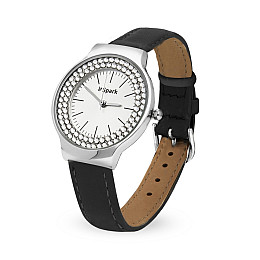 Женские часы Spark Mercury со Swarovski Черный Белый (ZNS35CZC)