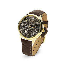 Женские часы Spark Punto со Swarovski Коричневый Белый (ZCR38MG)