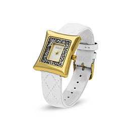 Женские часы Spark Cardo 3x3 см со Swarovski Белый (ZCR30C)